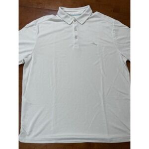 Tommy Bahama Island Zone Polo Shirt Men's Size XL Beige/Cream